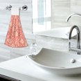 thumbnail image 6 of Haosy 2 Pack Kitchen Wash Cloths with Hanging Loops Absorbent Absorbent Quick Drying Hand Towels, Elegant Coral Flower Plant, 6 of 7