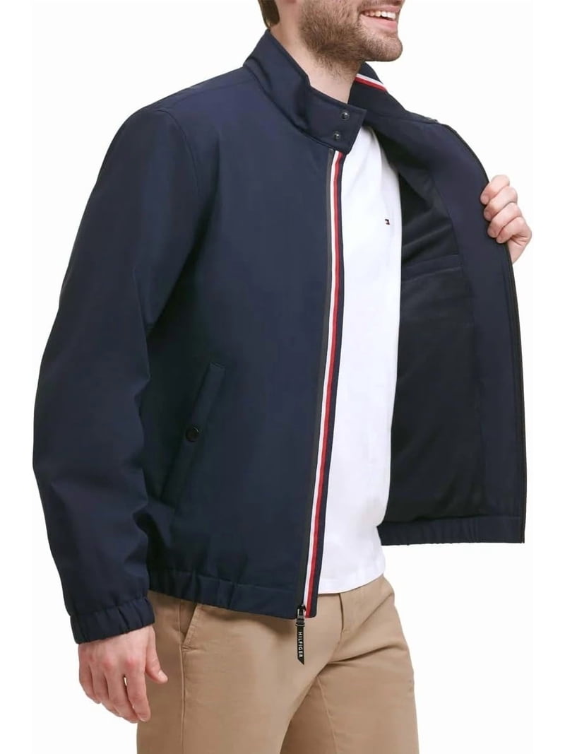 Tommy Hilfiger Men's Water and Wind Resistant Stand Collar Bomber