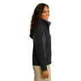 thumbnail image 3 of Port Authority Ladies Core Colorblock Soft Shell Jacket-S (Black/ Battleship Grey), 3 of 6