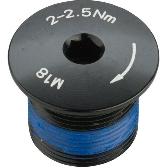 Promax Crank Spindle Fixing Bolt for 2 Piece Cranks Alloy Black Sold Each