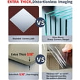 thumbnail image 5 of Shatterproof Full Length Mirror,Unbreakable Mirror for Wall,Full Body Mirror for Kids,Extra Thick 1/8",4Pcs 12"x12",Made of Frameless Plexiglass Acrylic Plastic,Wall Mounted for Home Gym,Bathroom,Door, 5 of 5