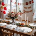 thumbnail image 5 of Wildflower Leaf Round 13 Inch Placemats Set of 8, Grey Floral Botanical White Watercolor HeatResistant Non Slip Place Mats for Dining Table, Wipeable Braided Kitchen Table Mats for Housewarming, 5 of 9