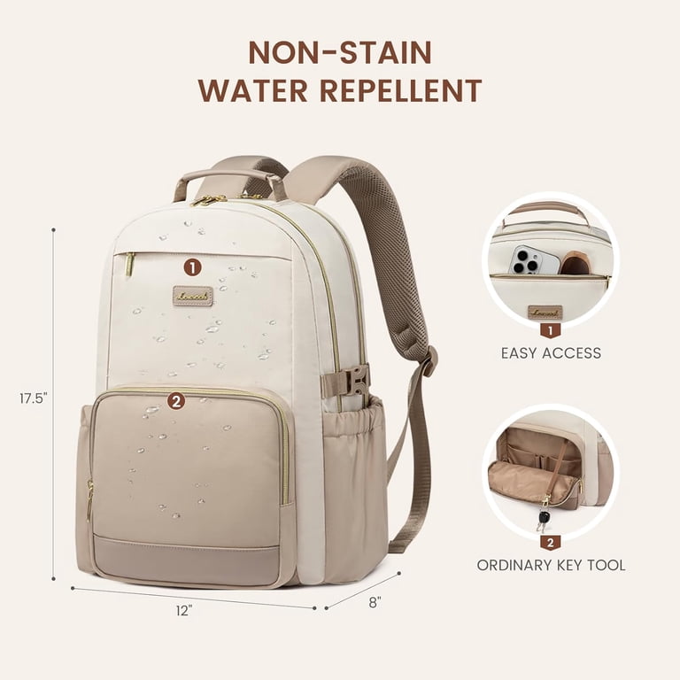 LOVEVOOK Laptop Backpack for Women with Pouch Pocket for  display picture 3