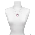 thumbnail image 3 of Delight Jewelry Hot Pink Telephone Gymnastics Ring Charm Necklace, 18", 3 of 4