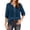 Navy, variant on 3/4 Length Sleeve Womens Tops Spring Summer Casual Cotton Linen Lightweight V Neck Embroidered T Shirts Blouse