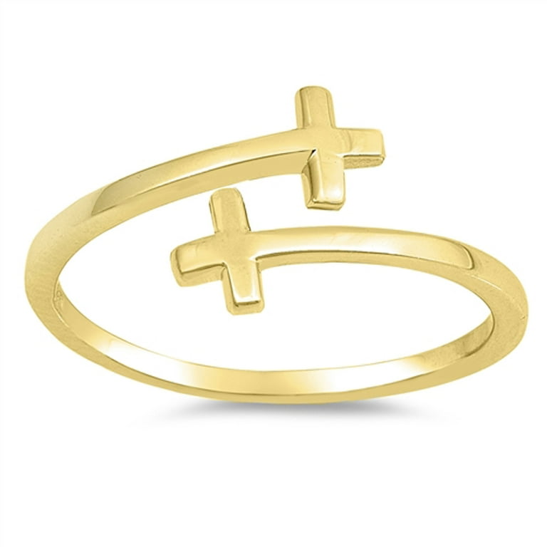 Cross thumb best sale ring