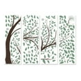 thumbnail image 1 of Meiiso Big Tree Background Wall Sticker Home Wall Stickers, 4 Sheets Green Tree Wall Decals Big Tree Wall Stickers Large Diy Peel and Stick Flying Leaves, 1 of 7