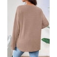 thumbnail image 5 of Women'S Maternity Shirt Long Sleeve Maternity T-Shirt Sport Top Tunic Top Mom Outfit Khaki M, 5 of 10