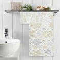 thumbnail image 5 of GZHJMY Gorgeous Snowflakes Bath Towels Set - 1 Bath Towel 1 Washcloth Extra Absorbent 100% Cotton Towels, Super Soft Bathroom Towels for Home, Hotel Travel, 5 of 7