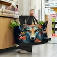 thumbnail image 6 of Floral Animal Large Reusable Foldable Oxford Cloth Shopping Bag with Collapsible Bucket, Storage Box, and Laundry Bag, 6 of 7