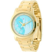 Disney Cinderella Women's Casual Alloy Watch, Gold Bracelet
