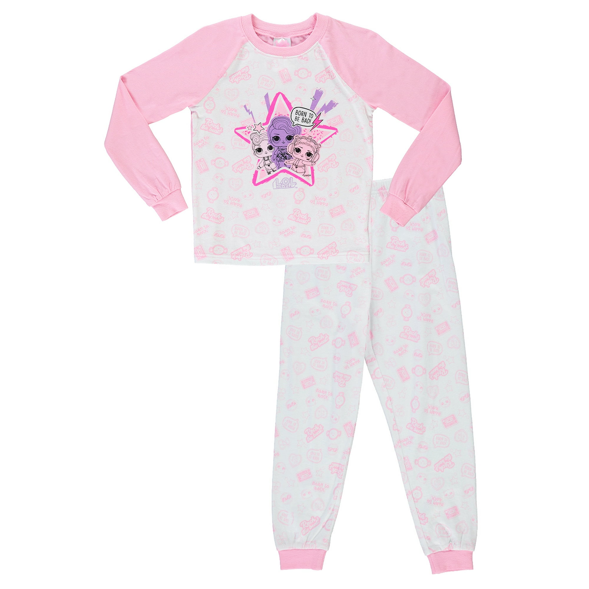LOL Surprise Pajamas for Girls 2 Piece Sleepwear Girls PJ Set 2 Walmart