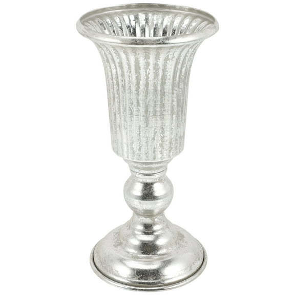 Antique Silver Iron Flower Vase for Wedding/Home Decor