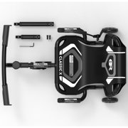 EzyRoller: Classic X - Black - Ride-On Scooter, Cambering Motion, Pedal Free Cart, Hand Brakes, Extendable Frame, 154lb Capacity, Kids Ages 4+