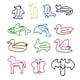 thumbnail image 1 of Methold 10 Uds. Clips de papel con forma de Animal bonito dispensadores de marcadores de libros de Metal patrón de accesorios de oficina al cartulina, 1 of 6