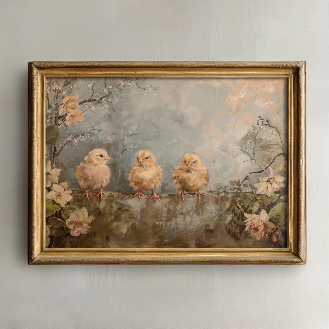 Chicks Spring Cottagecore Easter Nursery Wall Art Prints Vintage Aesthetic Rustic Farmhouse Nature Nursery And Gallery Wall Decor