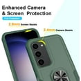 thumbnail image 3 of for Samsung Galaxy S23 Plus Case with Tempered Glass Screen Protector,Heavy-Duty Tough Rugged Phone Case Cover with Ring Holder Kickstand for Galaxy S23 Plus 5G (6.6", 2023) [Dark Green], 3 of 13