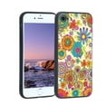 thumbnail image 1 of Compatible with iPhone 8 Phone Case, Retro-s-Groovy-Floral-Rainbow-Hippie16 Case Men Women, Flexible Silicone Shockproof Case for iPhone 8, 1 of 1