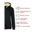 thumbnail image 2 of Women's Loose Fit Oversize Full Zip Sherpa Lined Hoodie Fleece, 2 of 5
