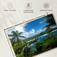 thumbnail image 6 of Elephant Stock Hana Black Sand Beach Wall Art - Horizontal Canvas Wall Art - Living Room Wall Decor - Beach Canvas - Blue And Green Decor - 12" x 8", 6 of 8