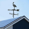 thumbnail image 3 of S SERENABLE Metal Weathervane Home Outdoor Garden Professional Measuring Tool Crafts Crane, 3 of 8