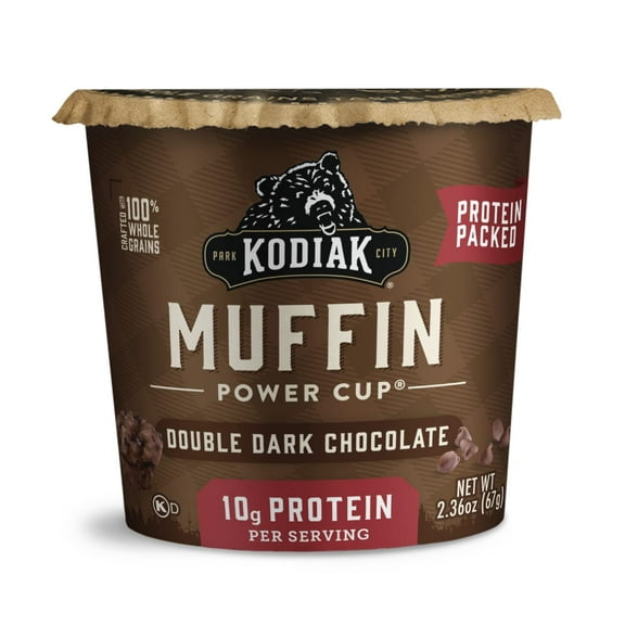 Kodiak Cakes Muffin Power Cup Double Dark Chocolate - 2.36 oz Pack of 3