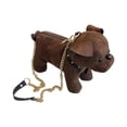 thumbnail image 2 of bolsa con forma de perro francés, creativa, divertida y encantadora para fiestas al libre y viajes. Café, 2 of 9