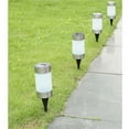 thumbnail image 3 of 1pc Solar Power Mini Lanscape Ground Light Stick Lamp Courtyard Lawn Light (Solar Power 1LED Cylindrical Lawn Lamps White Light Black + Silver), 3 of 7