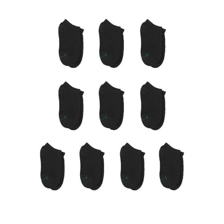 Hanes Boys No Show Socks, 10 Pack