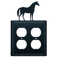 thumbnail image 3 of Village Wrought Iron EOO-68 Housse Double Sortie pour Cheval - Noir, 3 of 3