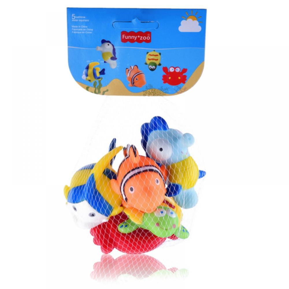 Kids Toddler Modern Rubber Water Bath Time Toys Squirt Seaside Float Play Fun 