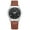 Brown, variant on Men's Quartz Watch Pu Leather Strap Large Dial Simple Fashion Watch High Strength Glass Face