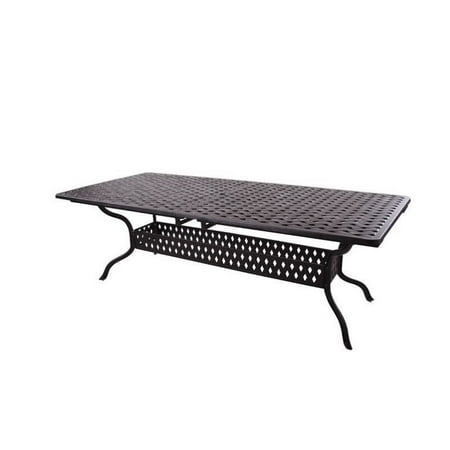 Darlee Series 30 Extendable Patio Dining Table In Antique Bronze Darlee Series 30 Extendable Patio Dining Table In Antique Bronze