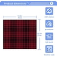thumbnail image 4 of Coolnut 4 PCS Red Buffalo Plaid Washcloths, 12x12 Inches Cotton Wash Cloths, Highly Absorbent and Soft Face Towels for Bathroom,Gym,Hotel and Spa, 4 of 6