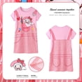 thumbnail image 2 of baoli10 (105-115 cm) Summer Kawaii Sanrioed Cinnamoroll Girl Pijamas Anime Cartoon Mymelody Kuromi Niños Ropa de dormir Ropa para el hogar Lindo vestido para niños esquí esquí Gafas de esquí, 2 of 4