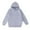 Grey, variant on Girls' Long Sleeve Hooded Sweatshirt with Cheetah Star Print Shoulder Straps and Front Pockets, Fleece Lined Hoodie