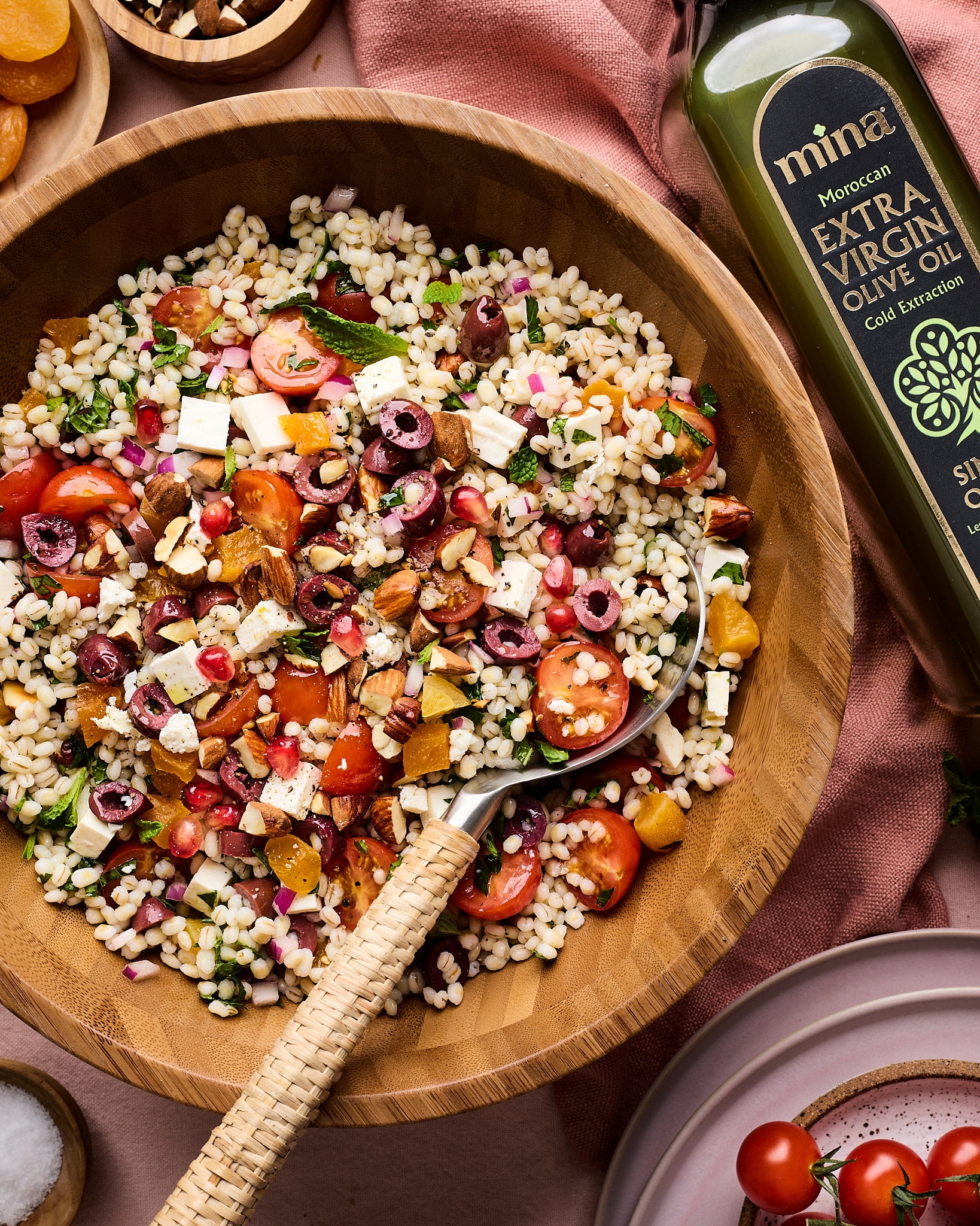 Mina Moroccan Extra Virgin Olive Oil, 169 fl oz, Cold Extracted, High Polyphenol, Single Origin also Great for Cooking