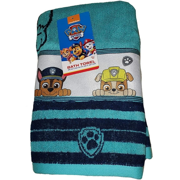 Paw Patrol Bath Towel - 28" x 50", 100% Cotton