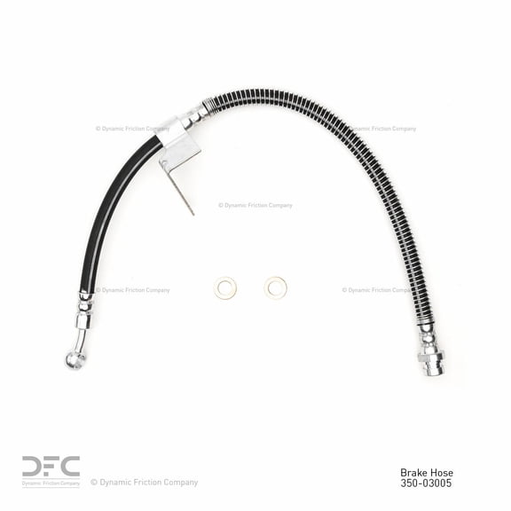 Front Left Dynamic Friction Company Brake Line Hose 350-03005 For 2000-2005 Hyundai Accent