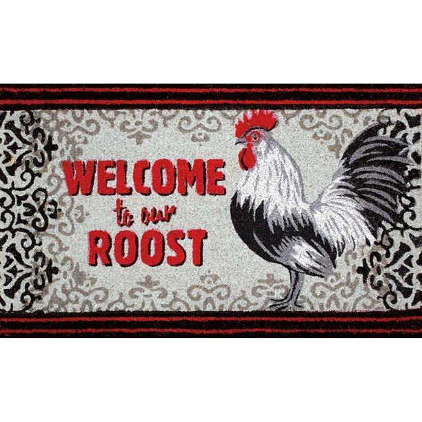 Cardinal Rooster Sm Coir Door Mat - Walmart.com - Walmart.com