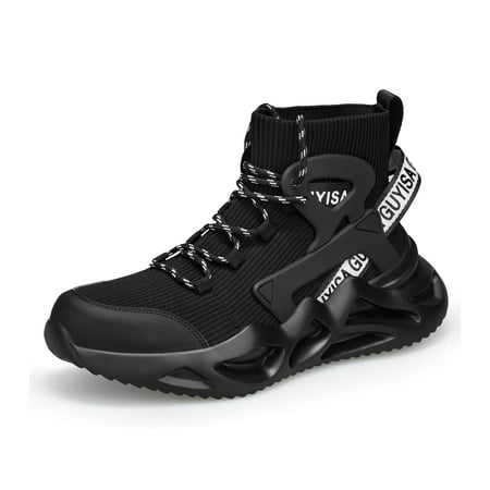 

Steel Toe Work Boots for Men Anti-pierce Safety Shoes Lightweight Breathable Work Sneakers Nonslip Construction Shoes Hiking Boots