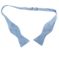 thumbnail image 2 of SummerTies Fox Bow Tie - Blue, Woven Silk, Adult Tie Yourself Bow Tie, 2 of 3