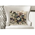thumbnail image 2 of Ambesonne Floral Eucalyptus Throw Pillow Cover Pack of 2, Rustic Seasonal, 2 Pcs-26"x16", Eggshell Maroon Green, 2 of 5