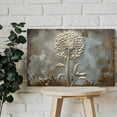 thumbnail image 4 of Retro White Dandelion Art Prints Poster Wrapped Wooden Frame Wall Decor,,Canvas Wall Art for Living Room,Bedroom,Office,Ready to Hang, 4 of 5