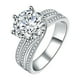 thumbnail image 2 of Anillo de moda para mujer, anillo de bodas de diamante redondo de diamante completo de plata, regalo, anillo de 1 pieza, 2 piezas Wmkox8yii fajkfhkj3278, 2 of 9