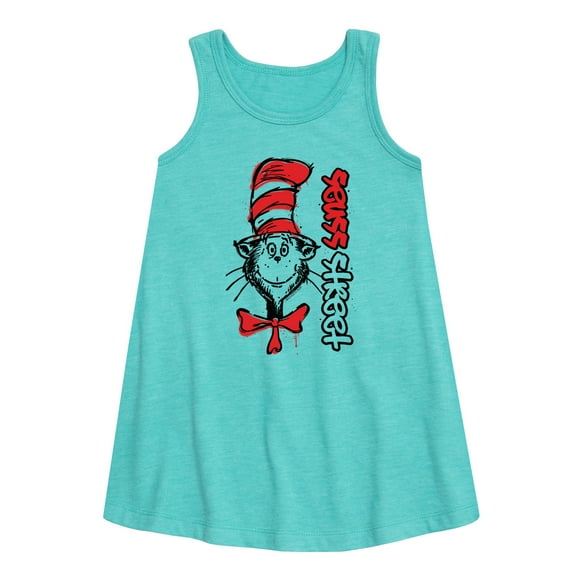 Cat in the Hat - Seuss Street - Toddler & Youth Girls A-line Dress