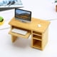thumbnail image 3 of 1:12 Compact Computer Desk W/Keyboard Tray Kit for Bedroom Office Study Table, 3 of 5