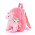 thumbnail image 1 of Mochila Lazada de peluche con unicornio para niños pequeños color rosa, 1 of 9