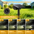 thumbnail image 2 of Solar Spot Lights Outdoor [12 Pack, IP65] - 100 High-Lumen LEDs, 4 Modes & 2-in-1 Design. Auto On/Off Cool White Landscape Lights for Yard, Garden, Pathway., 2 of 7