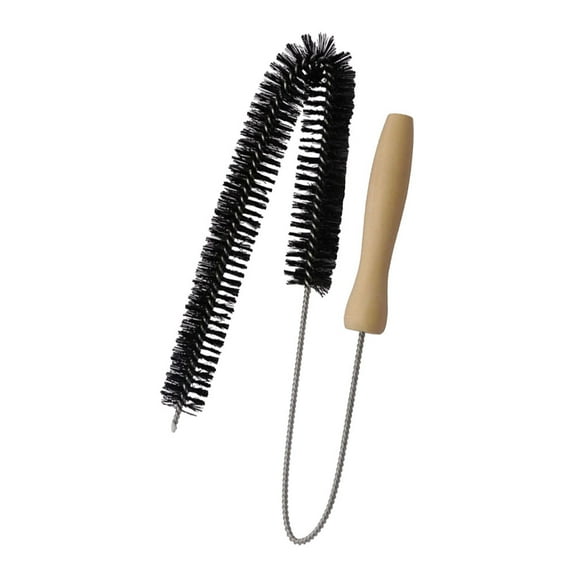 FOMIYES 1Set Refrigerator Brush for Coil Cleaning with Black and Wood Color for Lint and Dust Removal Cleaners